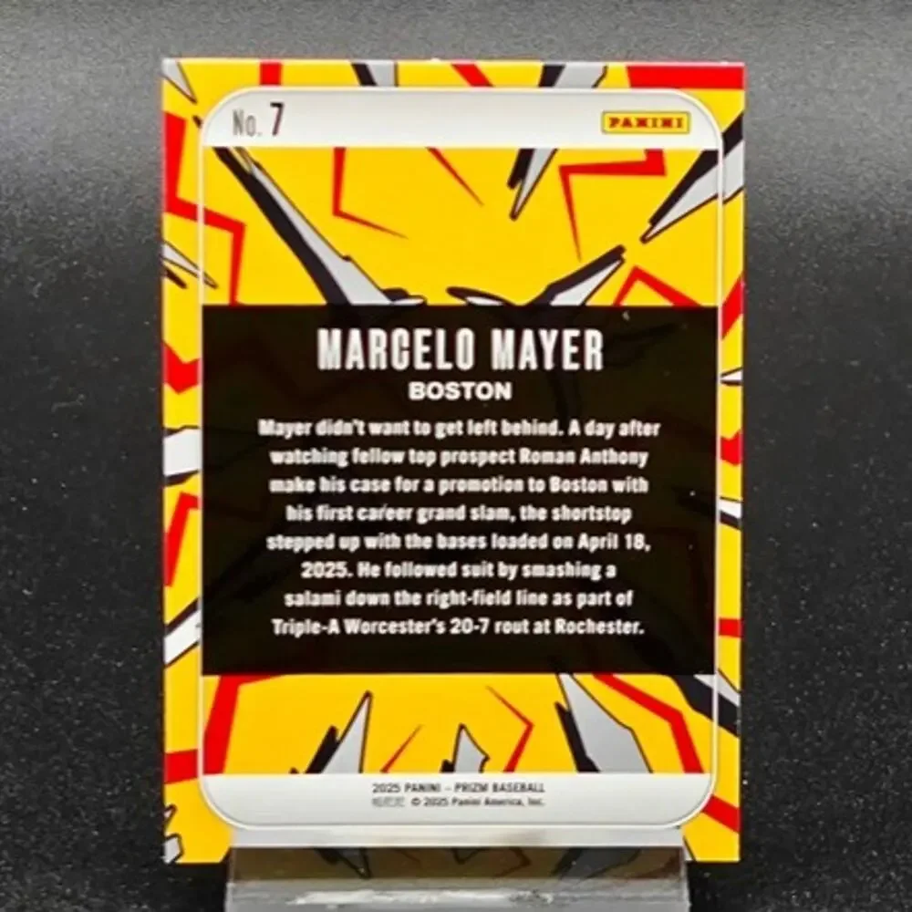 Marcelo Mayer Diamante Dingers! Prizm RC Boston Red Sox Top Prospect